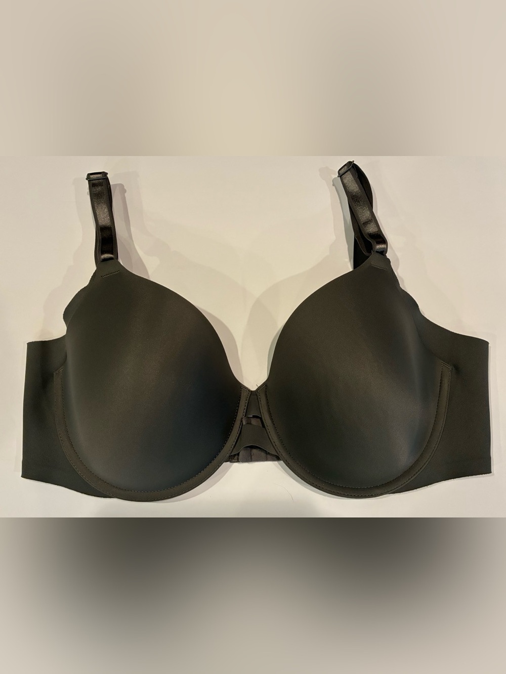Warner's Underarm Smoothing Underwire Bra 40C Full Coverage Charcoal Gray